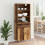 VidaXL vidaXL Highboard with Drawer 2 pcs Old Wood Engineered Wood 4