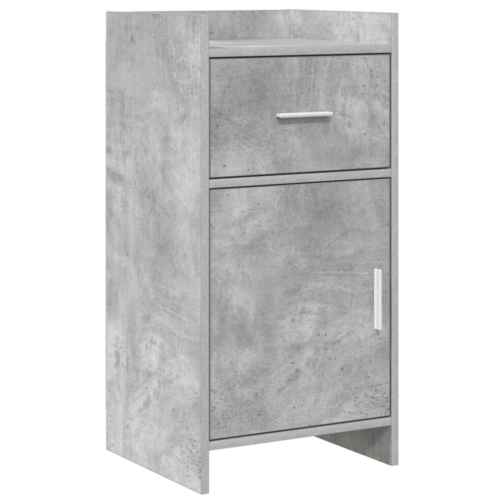 Vidaxl Sideboard Concrete 40 X 36 X 80 Cm Engineered Wood Grey