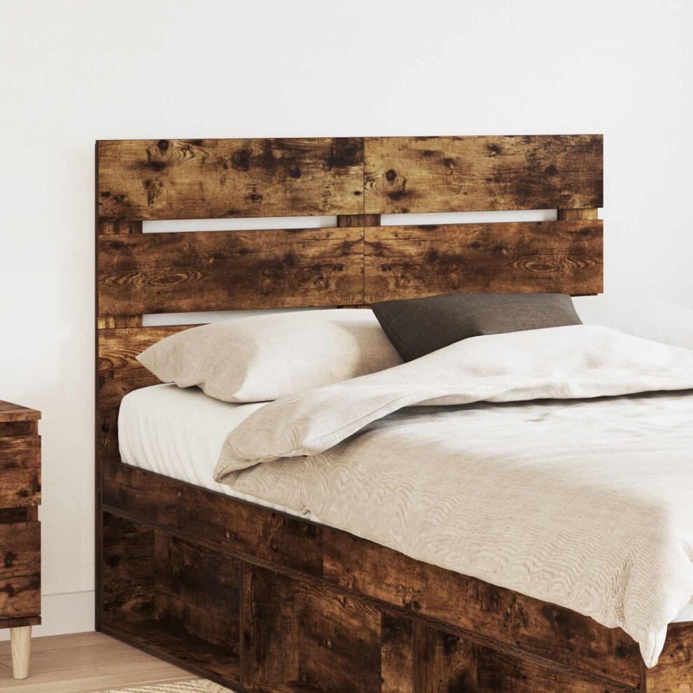 Vidaxl Headboard Smoked Oak Engineered Wood