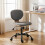 Homcom HOMCOM Home Office Desk Chair Height Adjustable, Grey 8