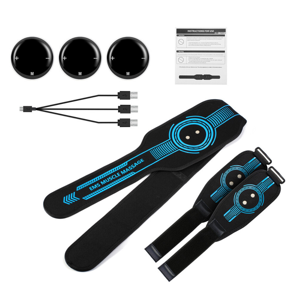 Stoyotu Abs Muscle Stimulator Toner Abdominal Trainer Belt Body Ab Slimming Machine Abdomen Arm Leg Fat Burn Fitness Workout Equipment