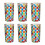 Set of 6 Hand-Painted Colored Crystal Glasses 1