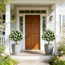 2 Pcs 24" Artificial Topiary Daisy Flowers
