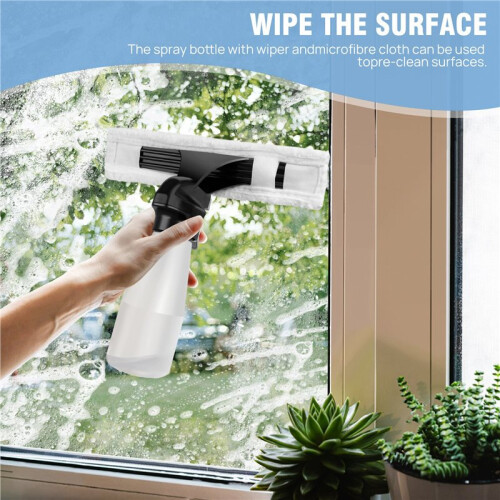 Window Vacuum Squeegee Cordless, Power Window Vacuum Cleaner Set 2