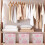 6 Pack  Floral  Storage Bins 12.5" X 12.5" Fabric Storage Baskets with Handles Organizer Boxes 4