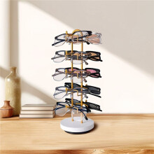 5-Compartment Base Storage Rack Gold