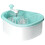Fruit Cleaner Spinner , Large Fruit Washer Spinner, Fruit Washer Bowl, Vegetable Fruit Spinner Washer,Fruit Scrubber 1