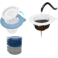 30 Stück Tragbarer Pour-Over-Kaffeebereiter Wiederverwendbare Kaffeefilter Pour-Over-Kaffeebereiter für Camping Kaffee Reisen