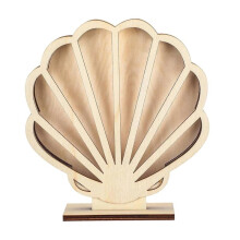 Wooden Shell Display Cabinets for Coastal Room Decoration and Beach Decoration, Shell Storage Boxes, Desktop Decoration