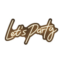 Das Let'S Party Neon-Schild Wird für Party-Wanddekoration, Neon-Atmosphärenlichtdekoration und Partydekorationen Verwendet