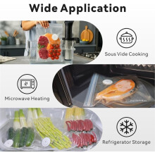 Reusable Vacuum Sealer Bags for Food 30 Pack, Sous Vide Bags, Microwave & Freezer Safe, Works with Most Sealers