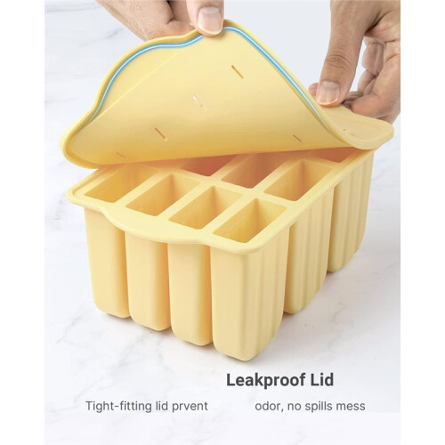 Molds, 12 Pieces Silicone  Molds with 50PCS  Sticks Molds Easy-Release