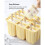Molds, 12 Pieces Silicone  Molds with 50PCS  Sticks Molds Easy-Release 5