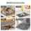 Large Stone Dish Drying Mat, Suitable for Kitchen Countertops, Foldable, Quick-Drying, Stylish Diatomaceous Earth 6