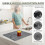 Large Stone Dish Drying Mat, Suitable for Kitchen Countertops, Foldable, Quick-Drying, Stylish Diatomaceous Earth 5