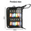 Zippered Key Case Organizer Waterproof Key Binder with 24 Hooks and Tags Portable Key Storage Book 7