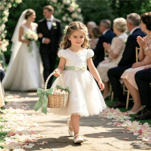 Cesta de Flores Trançada Cesta de Armazenamento de Rattan Cesta de Mão para Menina Das Flores Cesta de Flores Feita À Mão com Laços