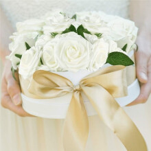 1 Ensemble/50 Pièces Rose Artificielle, Rose en Mousse, Rose Imitation, Bouquet de Mariage DIY Décoration