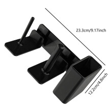 Space Efficient Drinkware Storage Rack for Slushies Maker Side Mounted Cup Lid and Straws Holder