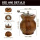 Pepper Grinder, Refillable Spice Mill with Adjustable Coarseness, Manual Pepper Mill with Handle, Spice Grinder 10