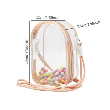 Pink 12x7.5x18.5cm Travel Makeup Train Case Oxford Cloth Organizer with Adjustable Divider