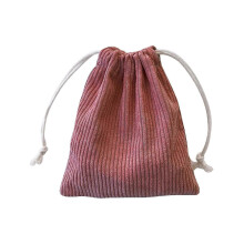 Pochette in velluto a coste rosa acceso - Borsa grande per monete e trucchi, organizer per la casa, idea regalo