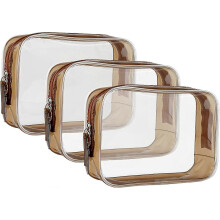 Beauty case trasparente 2023 - Custodia da viaggio impermeabile e trasparente per trucchi con maniglia