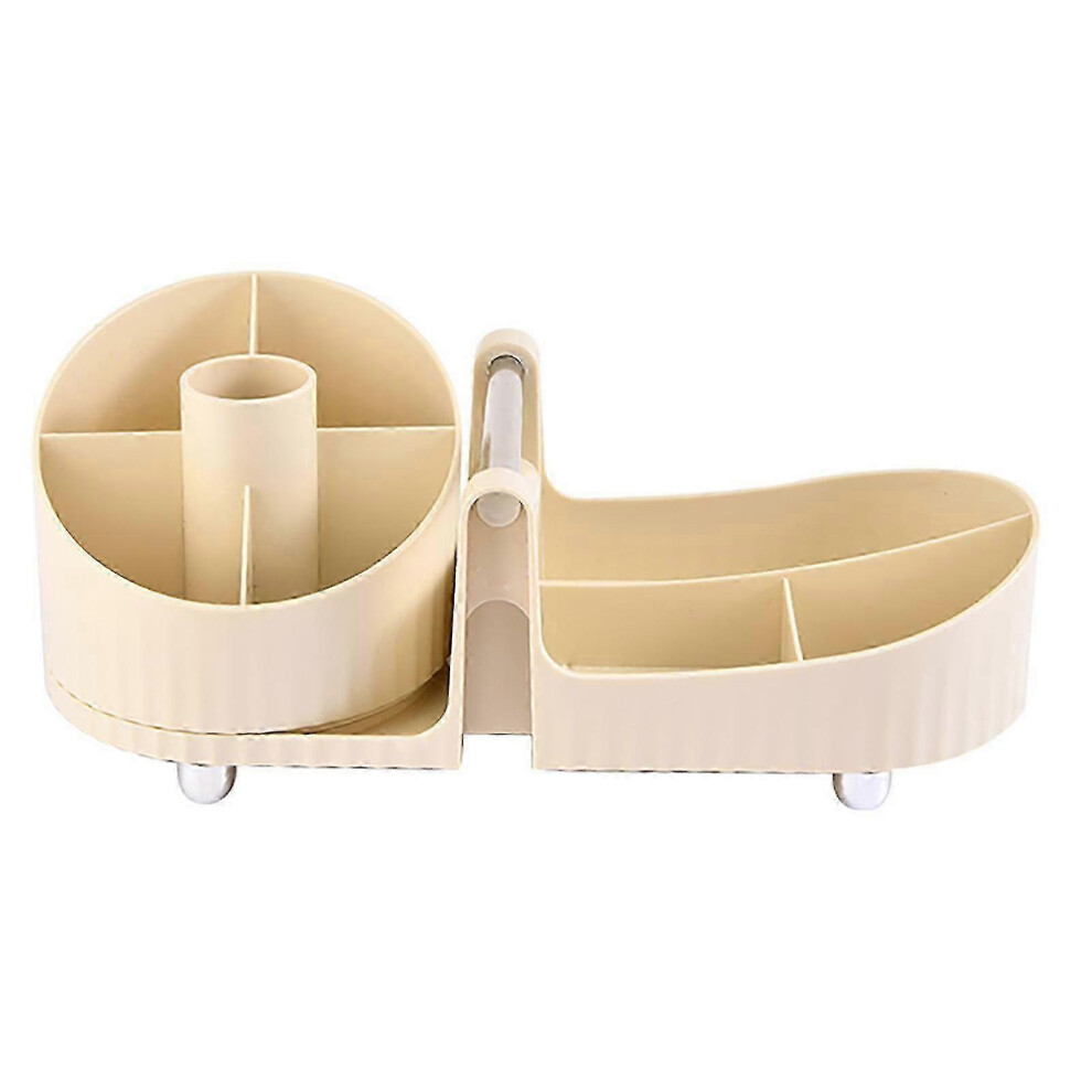 360 Swivel Makeup Organizer, Large Capacity for Brushes, Lipsticks & Cosmetics