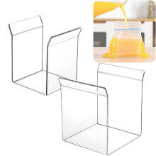 Supporto per sacchetti alimenti StyleS SIZE, riempimento a mani libere per sacchetti congelatore con chiusura zip, porta sacchetti antigoccia
