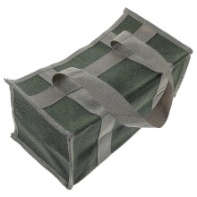 Grüne Werkzeugtasche aus Canvas, 35 x 17 cm, für Holzbearbeitung, Heimwerken und Bastelarbeiten