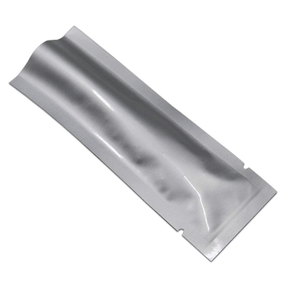 2025 100Pcs 8X23cm 3.34Mil Pure Foil Heat Sealable Mylar Bags For Coffee Food 3854641334591