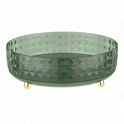 Green360 Rotating Clear Perfume Organizer, Vanity Skincare Stand