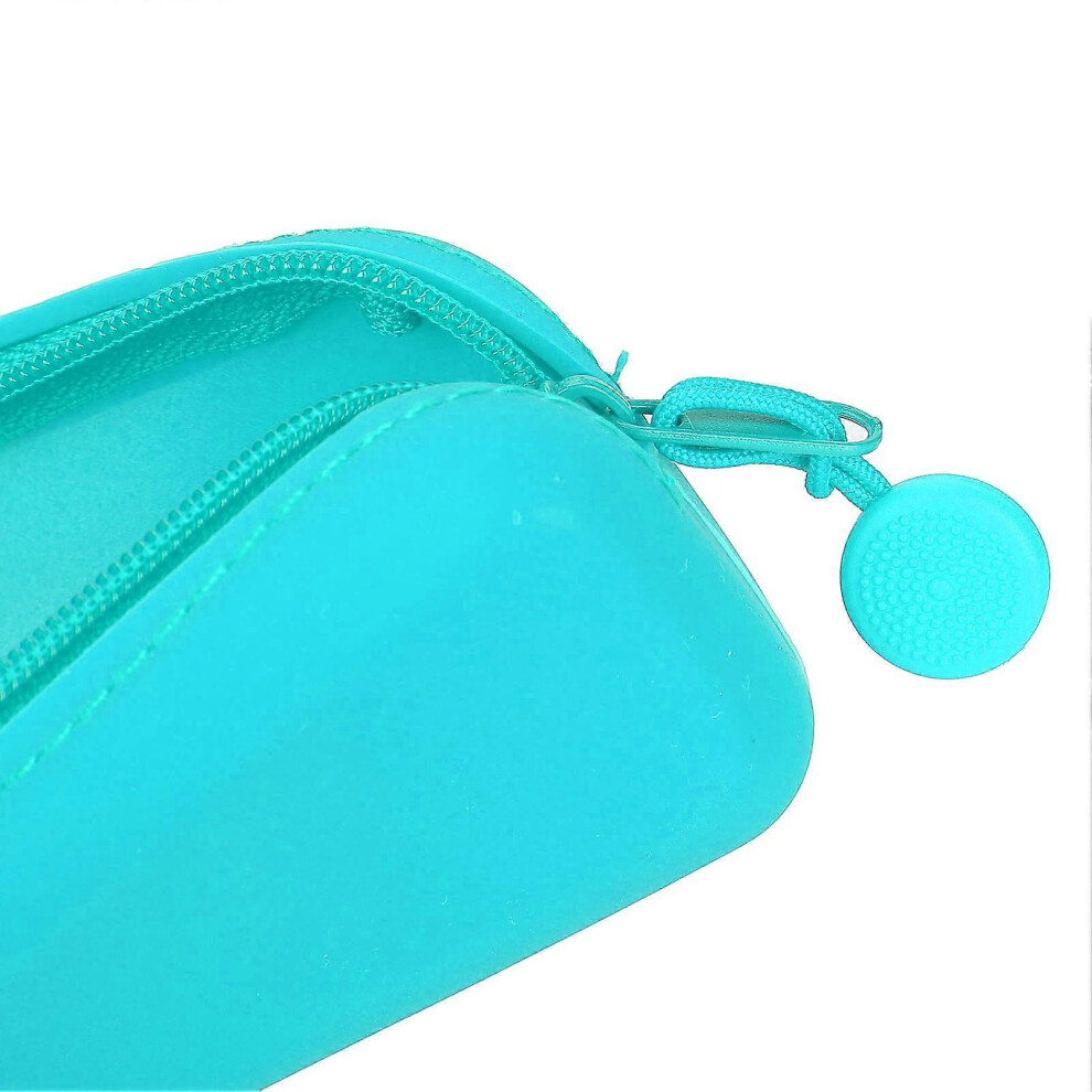 White Clear Transparent Cosmetic Organizer Travel Makeup Train Case Portable Toiletry Bag