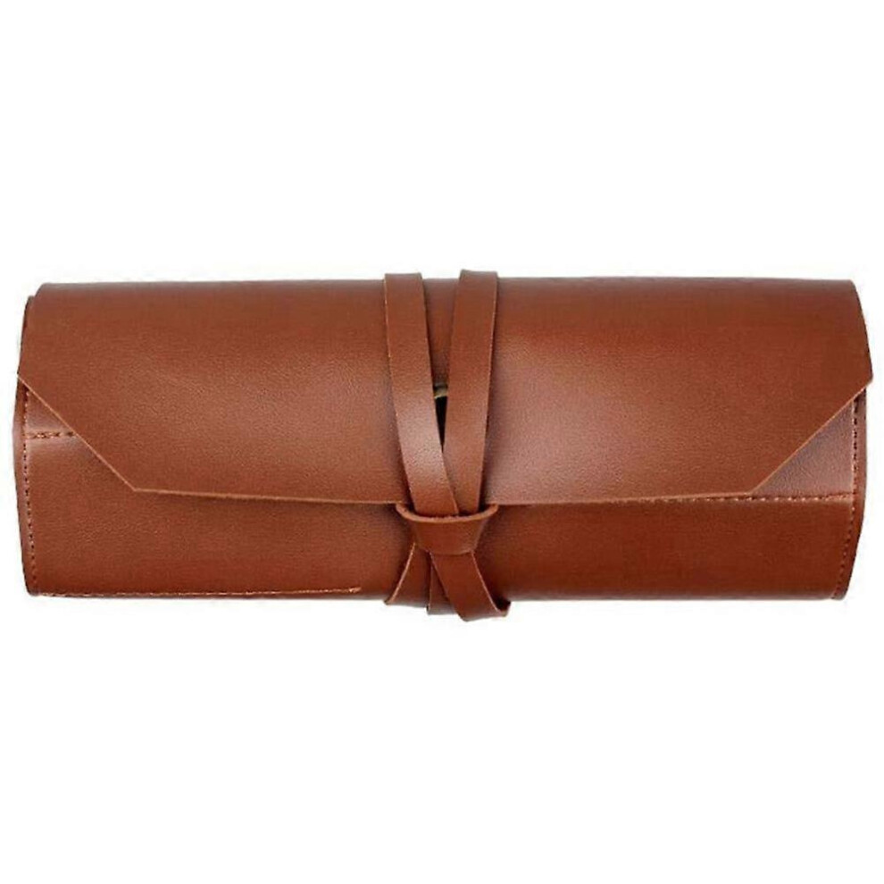 Brown Leather 11-Pocket Bike Repair Tool Roll, Multi-Function Organizer 4182389170768