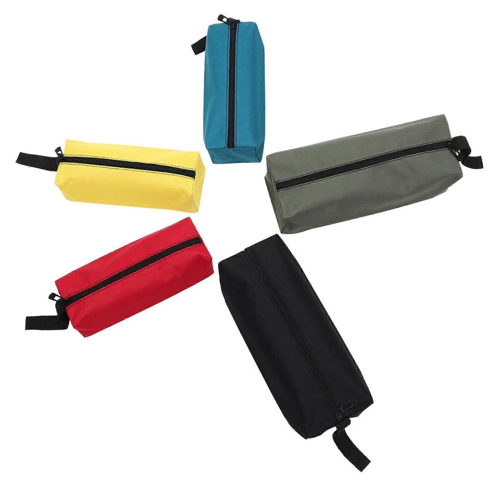 5Pcs Heavy Duty Oxford Zipper Pouches, Small Tool Bags For Electricians 4286703383213