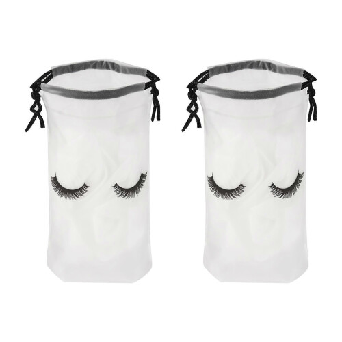 100 Clear Lash Aftercare Bags for Eyelash Extensions - White
