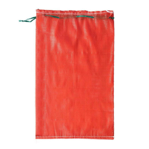 Red Mesh Onion Bag 11.81x23.62", Reusable Drawstring Net for Potatoes, Citrus