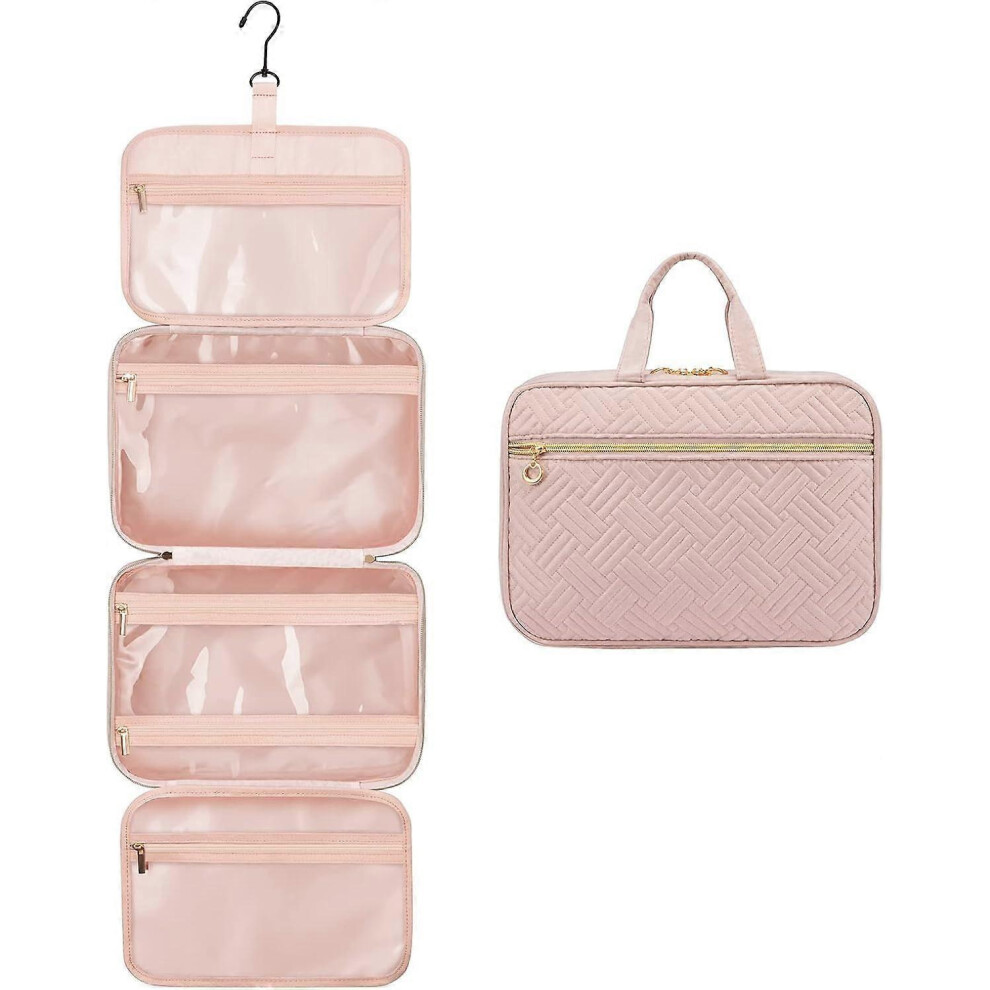 Women's Hanging Toiletry Bag, Waterproof Travel Wash Bag with Hook, Large Cosmetic Organizer