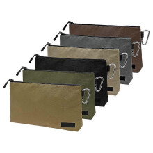 6 Pack Premium 14in Tool Pouch, Multipurpose Zipper Bag with Internal Pockets