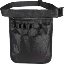 Multifunktionale Werkzeugtasche für Krankenschwestern mit verstellbarem Gürtel, Schwarz