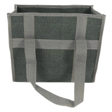 Werkzeugtasche aus olivgrünem Canvas, große wasserdichte Aufbewahrungstasche für Elektriker, 35 x 29 x 17 cm
