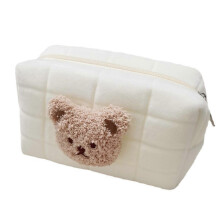 Cartoon Bear Women's Travel Makeup Bag Multifunctional Cosmetic Pouch Casual Storage Case Multicolor