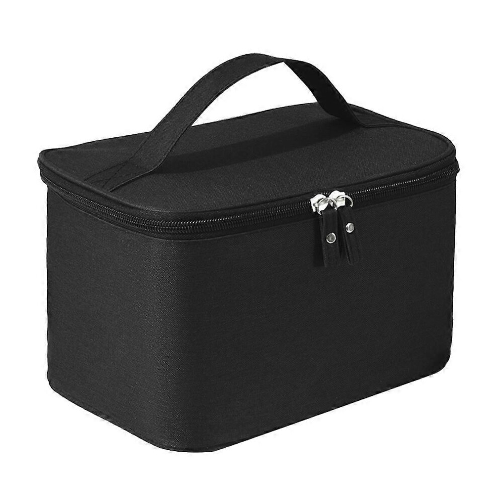 Black Men's Travel Toiletry Bag Oxford Fabric Waterproof Cosmetic Pouch