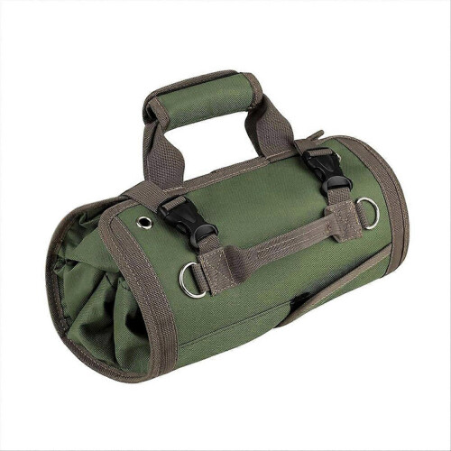 Tool Roll-Up Bag with 2 Detachable Pouches, Dad Gift for Father's Day