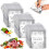 Lot de 30 sacs sous vide réutilisables en aluminium épais avec fermeture éclair, format vertical 1