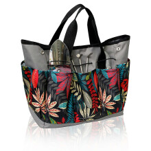 Bolsa de almacenamiento de herramientas, bolsa de transporte para puerta para herramientas de jardín y herramientas pesadas, negra
