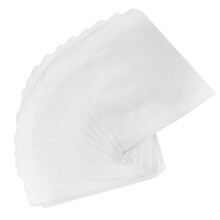 100 bustine bianche antigrasso per snack, 18x13 cm, pratiche bustine portatili per alimenti fritti.