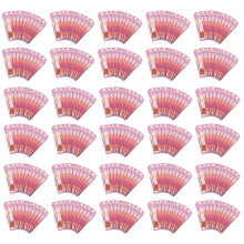 Lot de 300 sachets de rangement à fermeture éclair holographiques anti-odeurs, couleur or rose, ornés de perles.