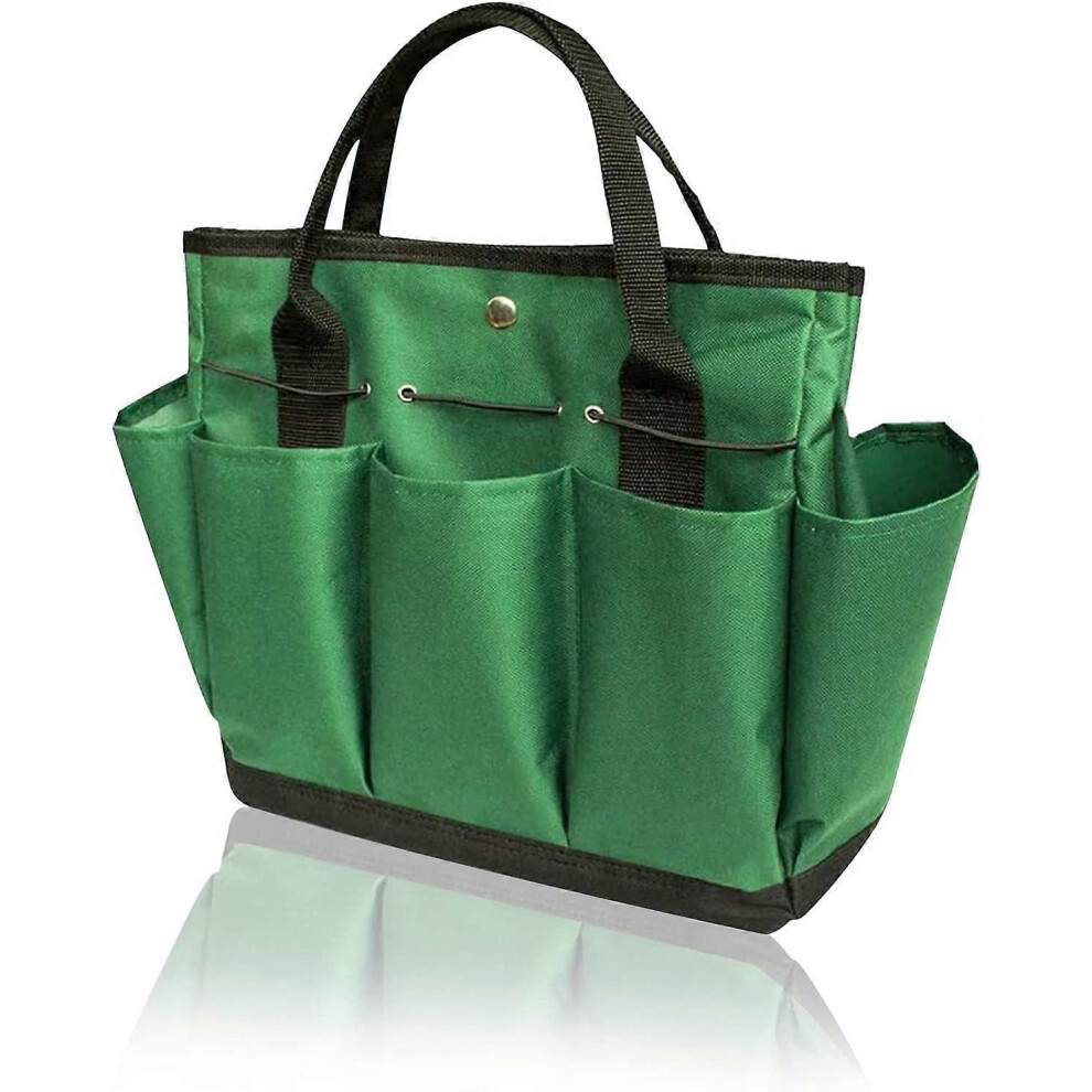 Garden Tool Tote 9 Pockets Heavy Duty Organizer Indoor Outdoor Storage Green 5741251326789