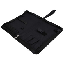Borsa tote in tela nera per pianoforte, custodia per strumenti di accordatura, scatola portaoggetti portatile